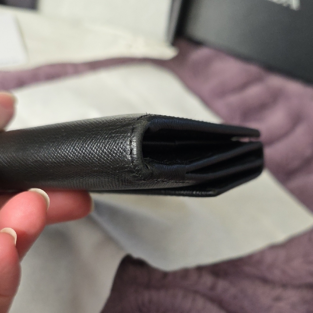 Prada Black Leather Long Wallet - Picture 8 of 11